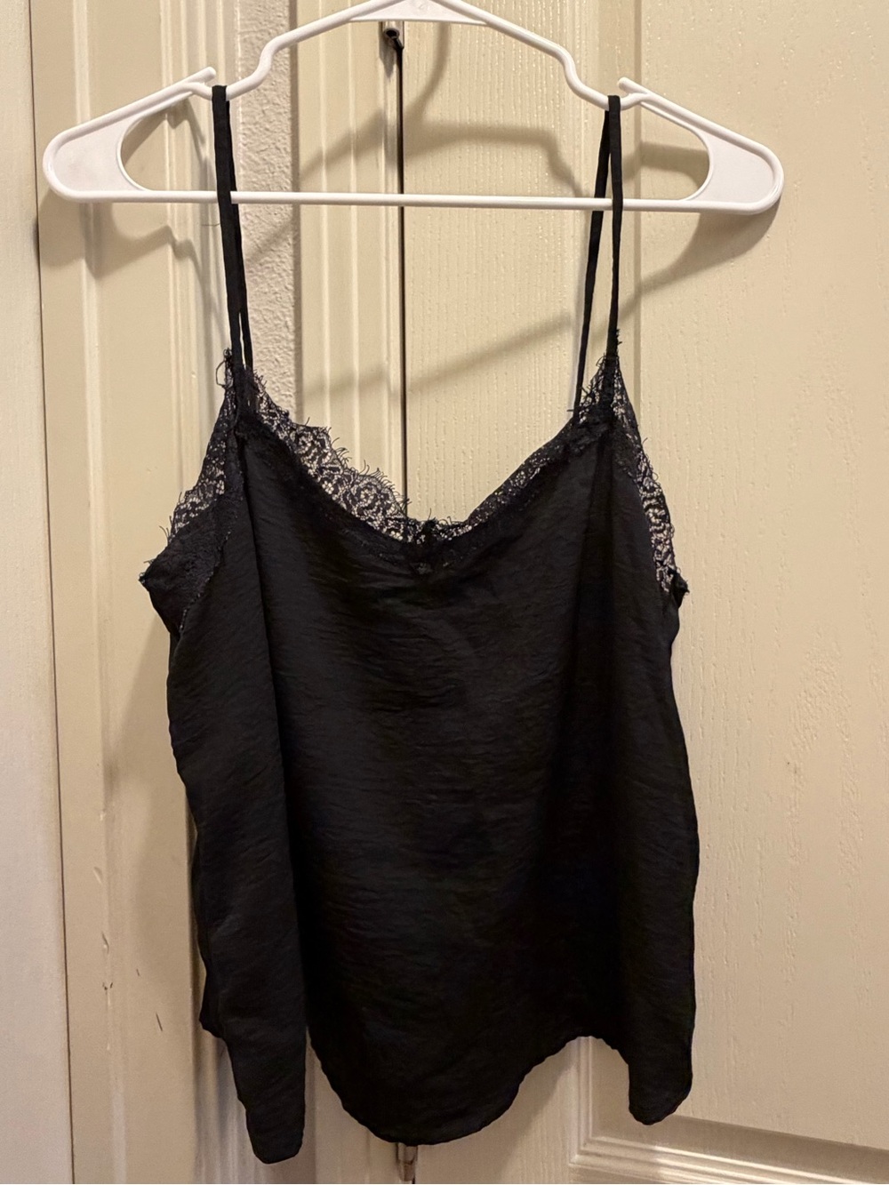 Target Black Lace-Trim Satin Cami